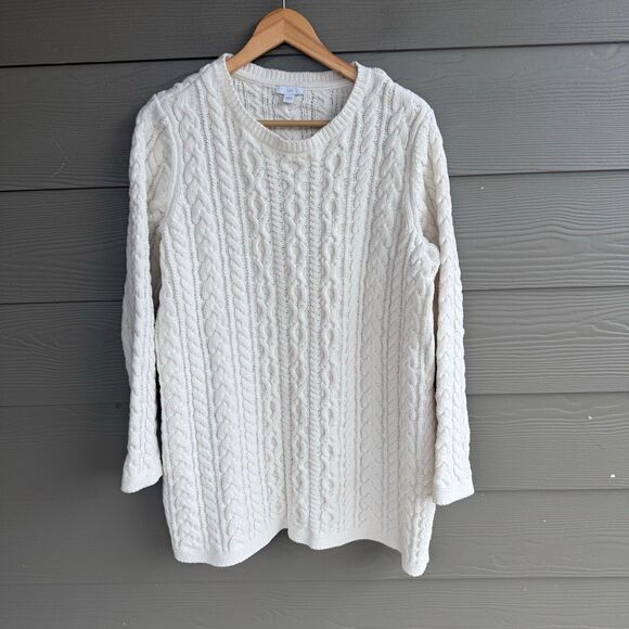 J Jill cableknit chenille sweater - Picture 1 of 7